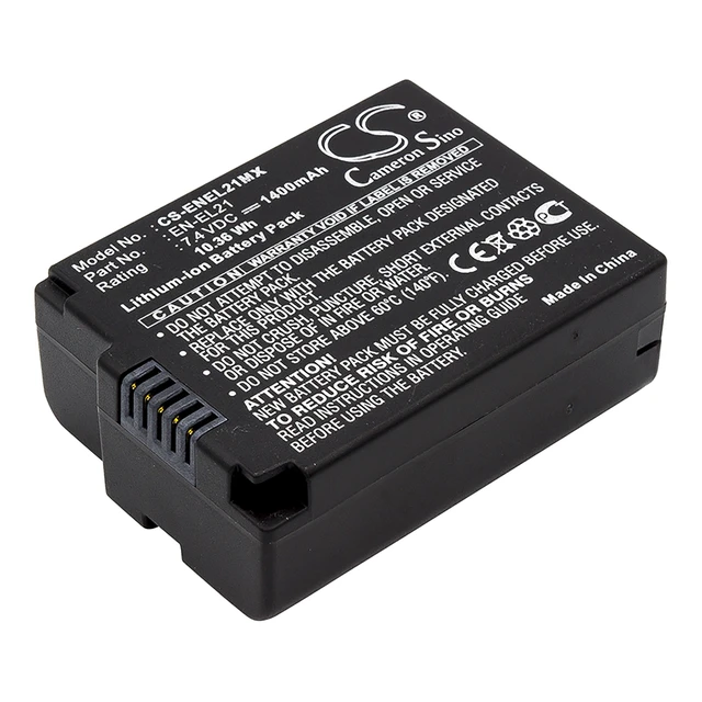 Main image of Battery for Nikon EN-EL21 1 V2 1V2 Camera ENEL21 CS-ENEL21MX 7.4v 1400mAh