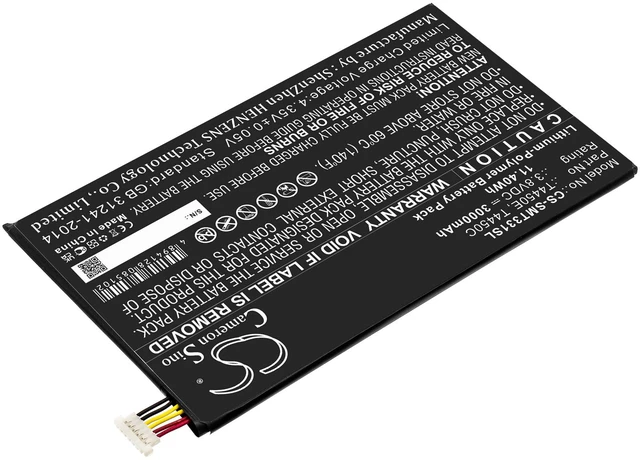 Alt view image 2 of 6 - Battery for Samsung Galaxy Tab 4 8.0 Tab4 Millet SM-T335F3 T337A T4450C T4450E