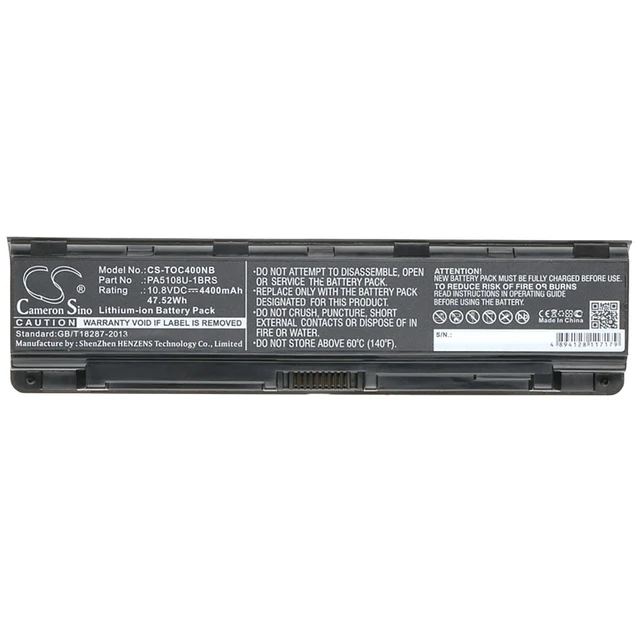 Alt view image 5 of 5 - Battery for Toshiba Satellite PA5108U-1BRS PA5109U-1BRS PA5110U-1BRS PABAS271