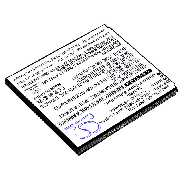 Alt view image 2 of 4 - Battery for Samsung Galaxy Xcover Pro SM-G715 SM-G715U EB-BG715BBE GH43-04993A
