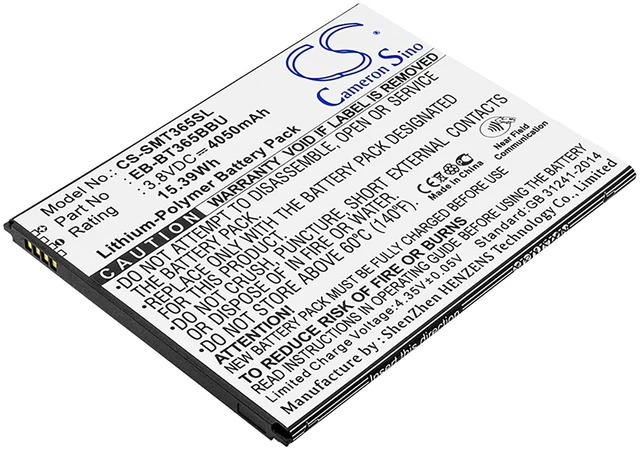 Main image of Battery for Samsung Galaxy Tab Active 2 8.0 SM-T360 T365 EB-BT365BBC EB-BT365BBE