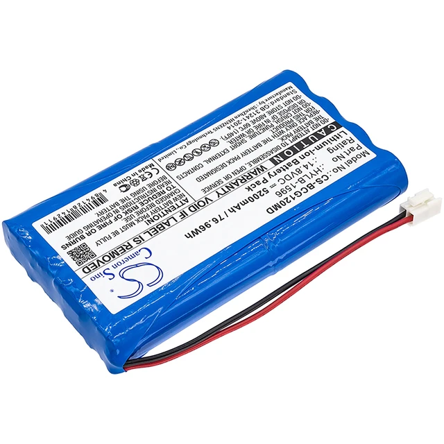 Alt view image 2 of 4 - Battery for Biocare IE12 IE12A HYLB-1596 CS-BCG120MD 14.8v 5200mAh 76.96Wh