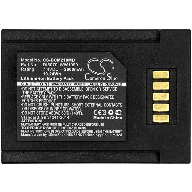 Alt view image 3 of 3 - Battery for BCI SpectrO2 20 10 30 DI5070 WW1090 CS-BCM210MD 7.4v 2600mAh 19.24Wh