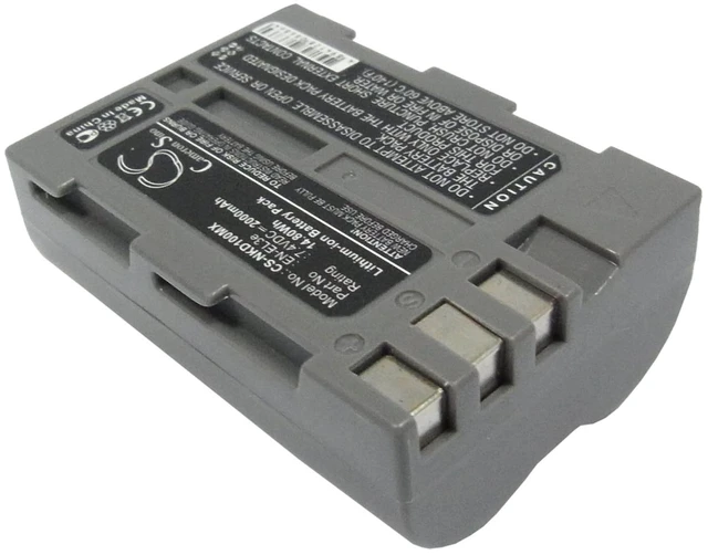 Alt view image 2 of 5 - Battery for Nikon D100 D200 D300 D300S D50 D70 D700 D70s D80 D90 D900 EN-EL3e