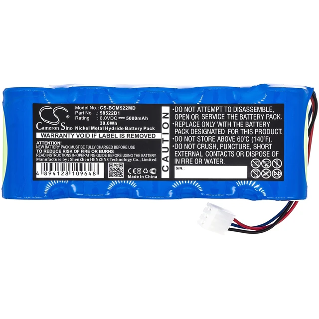 Alt view image 3 of 6 - Battery for BCI 58450A1 Mini-Torr Plus 6004 9004 Capnocheck plus 58522B1 OM11509