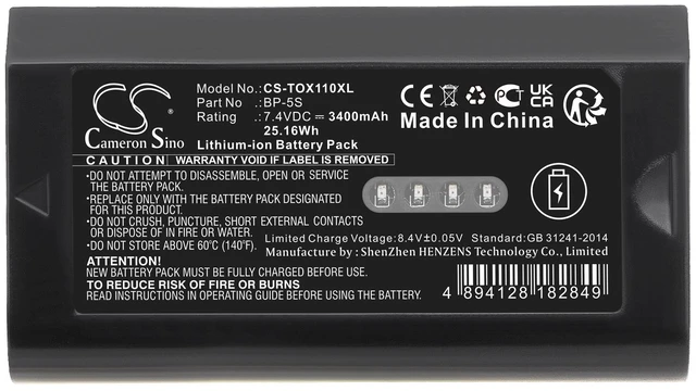Alt view image 5 of 5 - Battery for Leica CS07 Q600 GNSS South X11 Topcon STONEX Unistrong GEB223 BP-5S