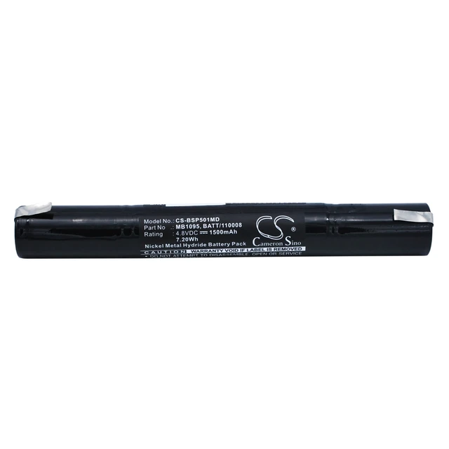Alt view image 5 of 5 - Battery for Bosch Spiro 501 120008 BATT/110008 MB1095 CS-BSP501MD 4.8v 1500mAh