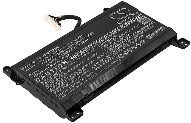 Main image of Battery for HP Omen 17 922752-421 922753-421 922976-855 922977-855 FM08 TPN-Q195
