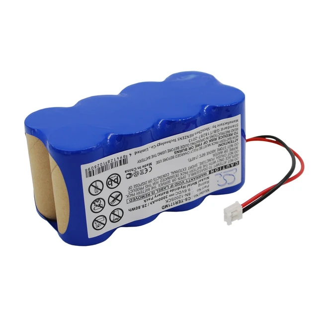 Alt view image 4 of 6 - Battery for Terumo pump TE-171 TE-172 8N-1200SCK CS-TER171MD 9.6v 3000mAh Ni-MH