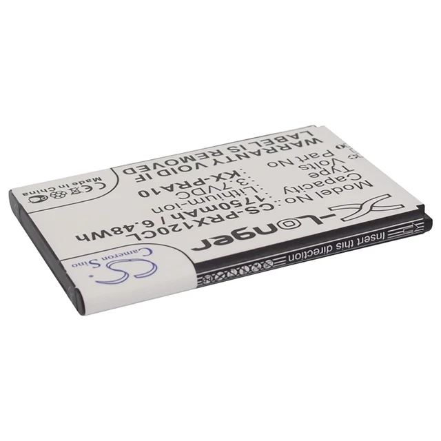 Alt view image 2 of 5 - Battery for Panasonic KX-PRX110 KX-PRX110GW KX-PRX120GW PRX150GW KX-PRA10 1750mA