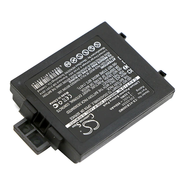 Alt view image 2 of 5 - Black Battery for Vocera B3000N B3000 B3000E 230-01924 230-02020 CS-VCB300MD