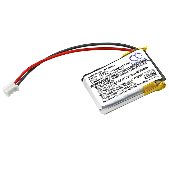 Main image of Battery for Celltreat Controller 230204 CS-CPT204MD 750mAh 2.78Wh Li-Polymer