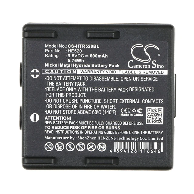 Alt view image 5 of 5 - Battery for Hetronic 68300510 68300520 68300525 Nova Ergo FBH300 FBH900 HE520