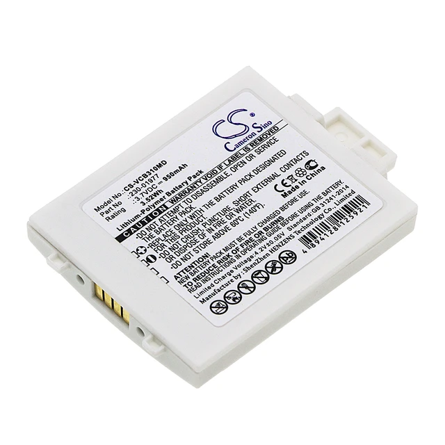 Main image of White Battery for Vocera B3000E Communications Badge B3000 230-01977 CS-VCB310MD