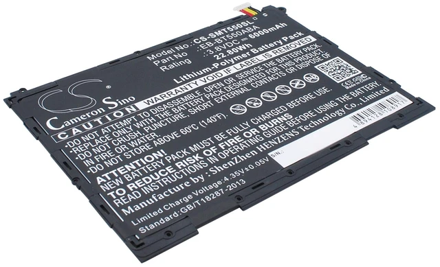 Main image of Battery for Samsung Galaxy Tab A 9.7 SM-P350 SM-P550 EB-BT550ABA EB-BT550ABE
