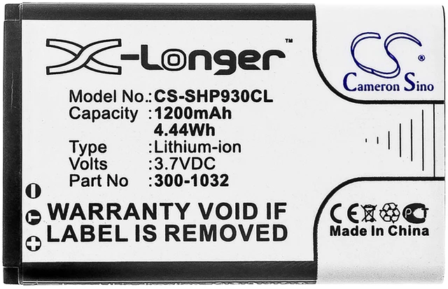 Alt view image 3 of 3 - Battery for Shoretel Phone IP930D 10000058 300-1032 SH-10450 CS-SHP930CL 1200mAh