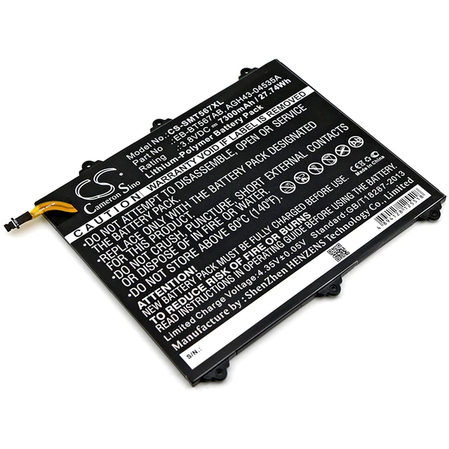 Main image of Battery for Samsung Galaxy Tab E 9.6 SM-T567V EB-BT567ABA GH43-04535A 7300mAh