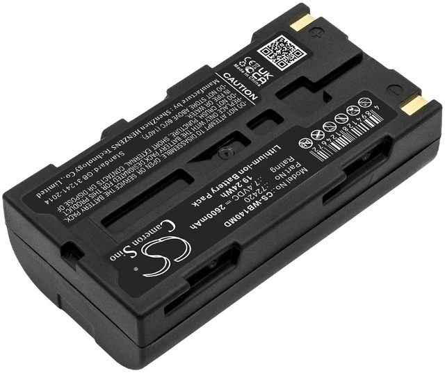 Alt view image 2 of 5 - Battery for Welch-Allyn 14001 14011 14021 14031 72420 SureSight 14010 CS-WB140MD