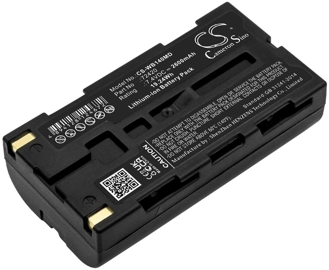 Main image of Battery for Welch-Allyn 14001 14011 14021 14031 72420 SureSight 14010 CS-WB140MD
