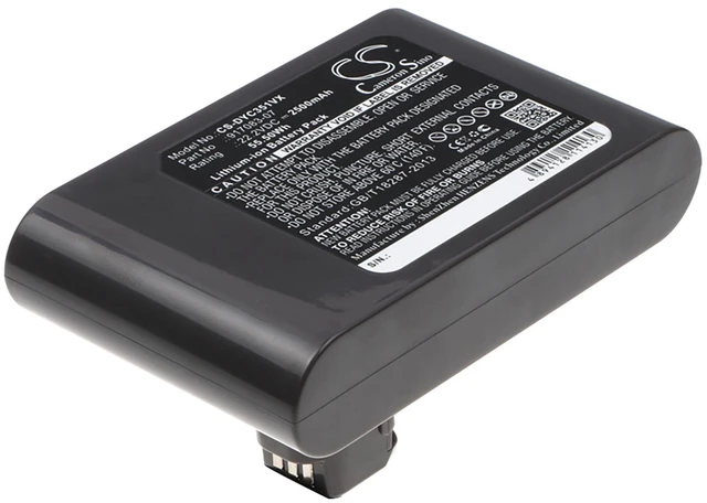 Alt view image 3 of 6 - Battery for Dyson DC30 DC31 DC34 DC35 DC44 DC45 DC56 DC57 967813-03 CS-DYC351VX