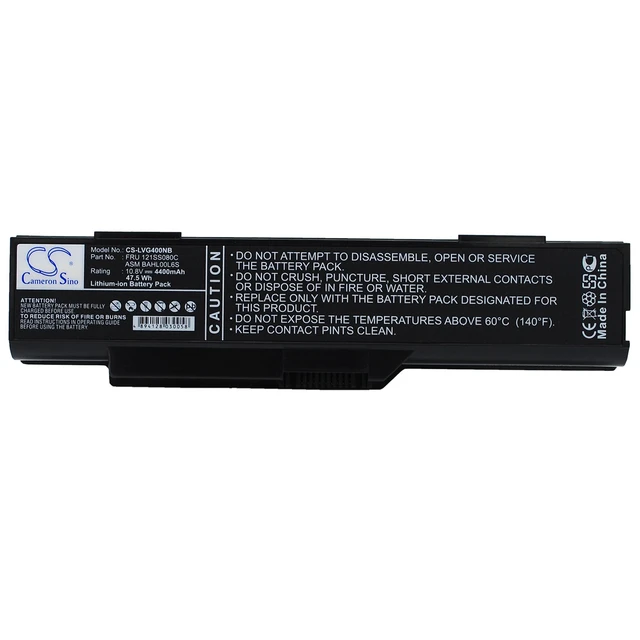 Alt view image 5 of 5 - Battery for Lenovo 3000 G410 G400 C460 ASM BAHL00L6S BAHL00L65 FRU 121SS080C