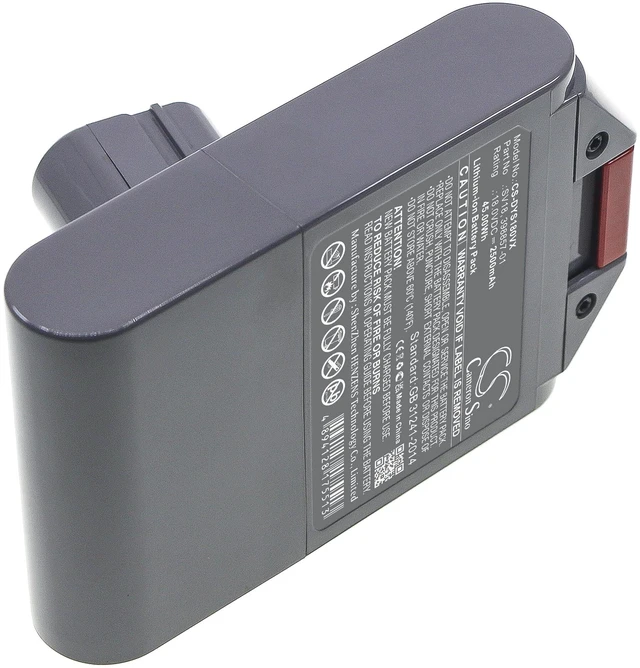 Alt view image 4 of 6 - Battery for Dyson V10 Slim V11 SLIM Fluffy Extra Pro 398006-01 398857-01 SV18