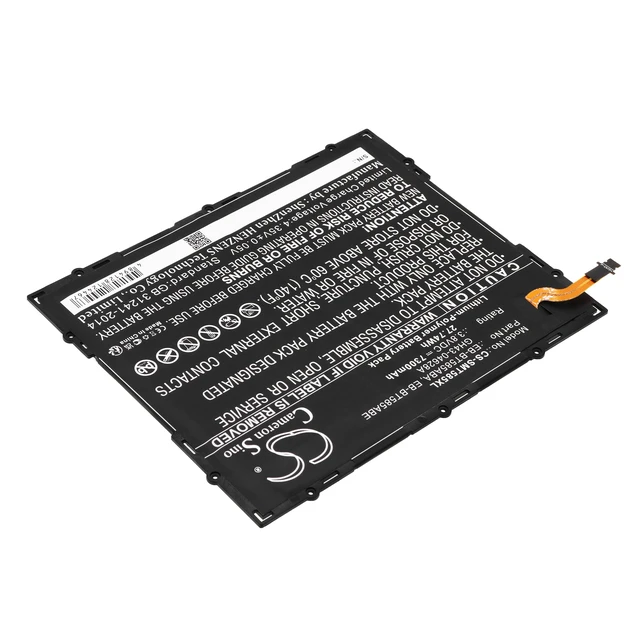 Alt view image 2 of 4 - Battery for Samsung Galaxy Tab E A 10.1 2016 EB-BT585ABE GH43-04628A 7300mAh