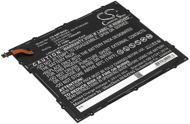 Main image of Battery for Samsung Galaxy Tab E A 10.1 2016 EB-BT585ABE GH43-04628A 7300mAh