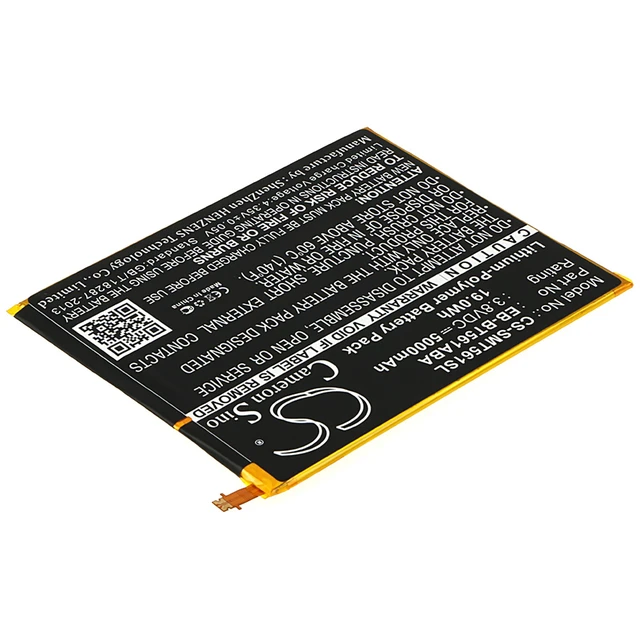 Alt view image 2 of 6 - Battery for Samsung Galaxy Tab E Nook 9.6 SM-T560 T565 EB-BT561ABA EB-BT561ABE