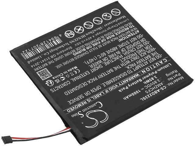 Alt view image 2 of 5 - Battery for Amazon AMZHCF5 Kindle 11th 2022 C2V2L3 CS-ABD223SL 3.85V Li-Polymer
