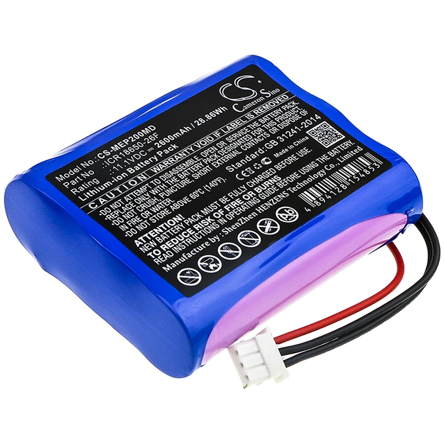 Main image of Battery for Econet Compact 2 3 CS-MEP200MD 11.1v 2600mAh 28.86Wh