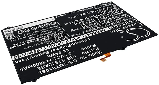 Alt view image 2 of 6 - Battery for Samsung Galaxy Tab S2 SM-T810 EB-BT810ABA EB-BT810ABE GH43-04431A