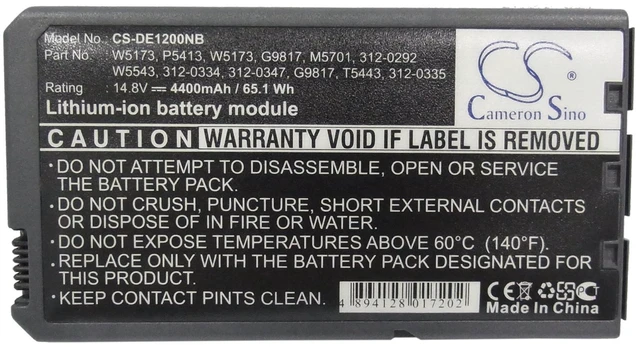 Main image of Battery for DELL Inspiron 1000 2200 Latitude 110L 312-0292 312-0326 312-0334