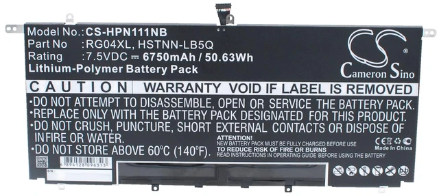 Main image of Battery for HP Spectre 13 Pro 3000 TPN-F111 734746-421 734998-001 HSTNN-LB50