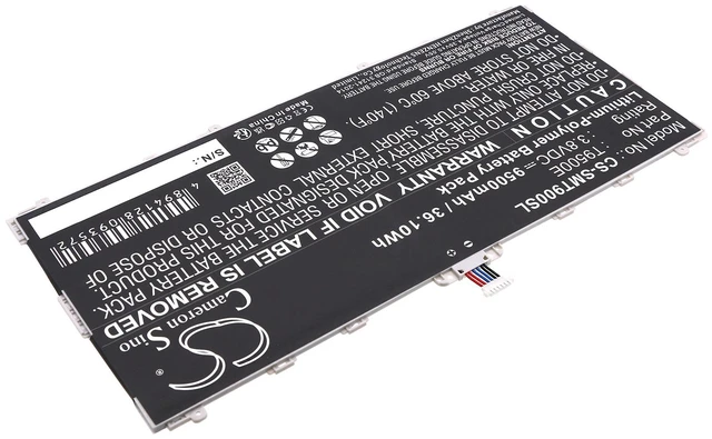 Alt view image 2 of 5 - Battery for Samsung Galaxy TabPRO 12.2 LTE-A 64GB SM-T900 SM-T905 T9500E Tablet