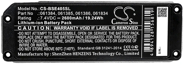 Alt view image 5 of 5 - Battery for BOSE 413295 Soundlink Mini SoundLink one 061384 061385 061386 061834