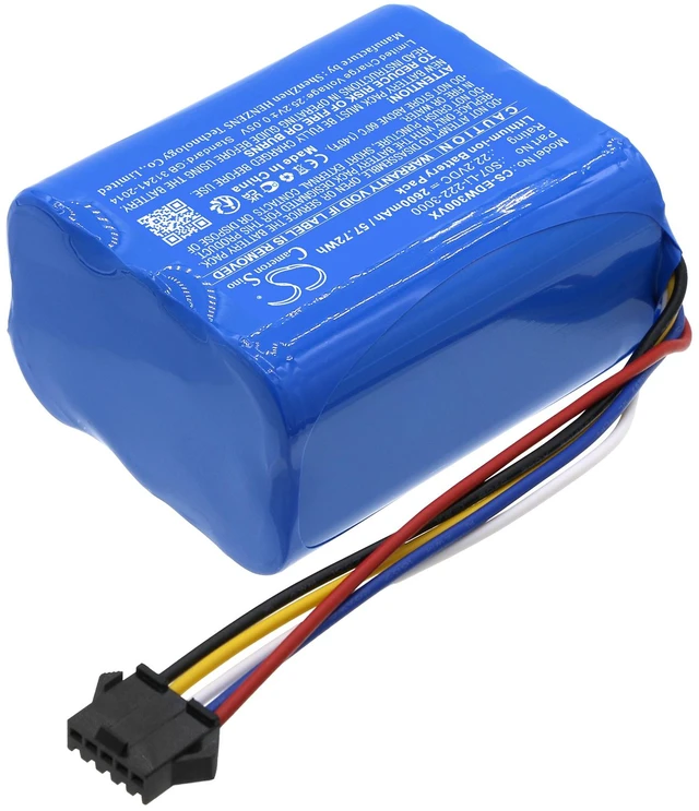 Alt view image 2 of 5 - Battery for Ecovacs 10002221 S07-Li-222-3000 WA30 WA50 Winbot X CS-EDW300VX