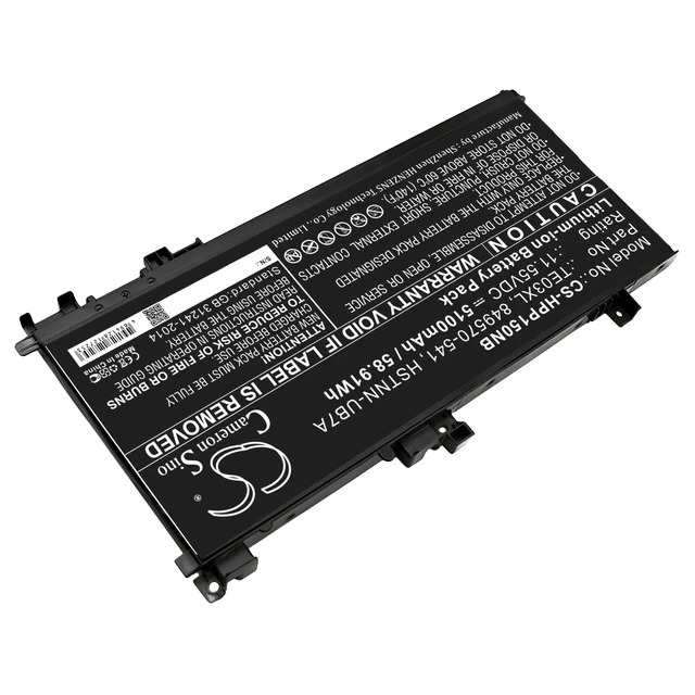 Alt view image 2 of 3 - Battery for HP Pavilion 15-BC UHD X1G87PA 3ICP7/65/80 849570-541 TE03XL TPN-Q173