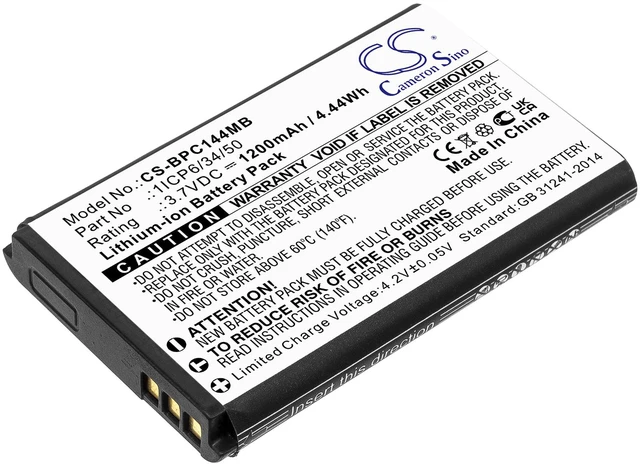 Main image of Battery for Babymoov Touch Screen A014407 1ICP6/34/50 Baby Monitor CS-BPC144MB