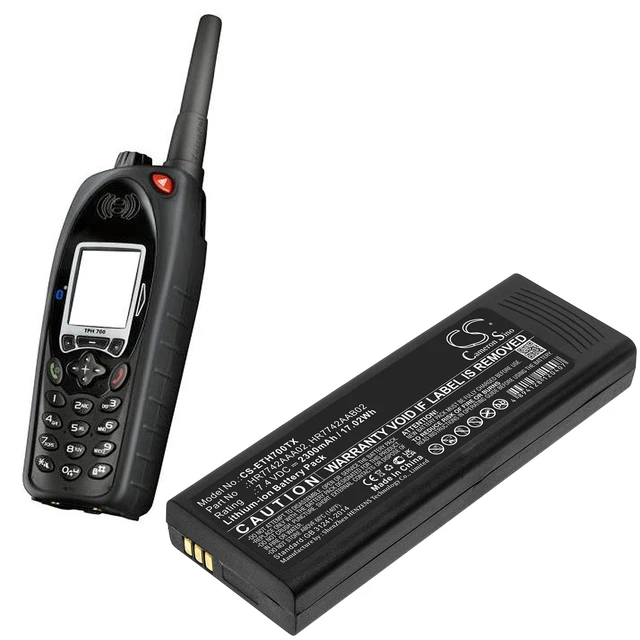 Alt view image 4 of 5 - Battery for EADS HR7742AAA02 HR7742AAB02 Cassidian P3G TPH700 CS-ETH700TX 7.4V