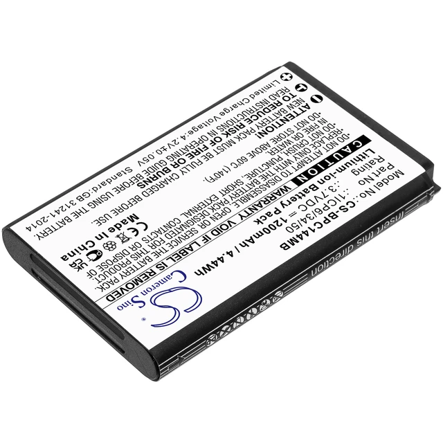 Alt view image 2 of 4 - Battery for Babymoov Touch Screen A014407 1ICP6/34/50 Baby Monitor CS-BPC144MB
