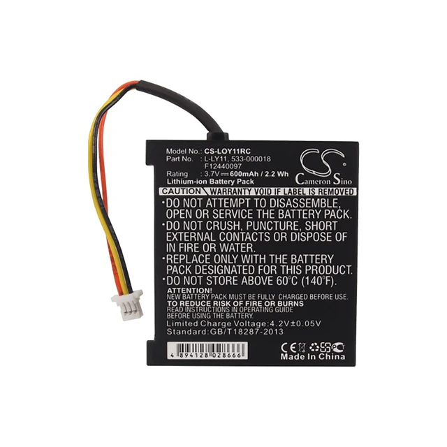 Alt view image 5 of 6 - Battery for Logitech G930 Headset MX Revolution 533-000018 F12440097 L-LY11