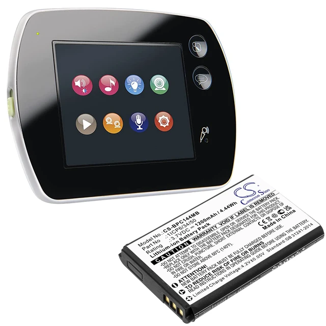 Alt view image 4 of 4 - Battery for Babymoov Touch Screen A014407 1ICP6/34/50 Baby Monitor CS-BPC144MB