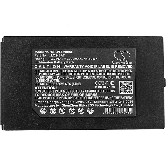 Alt view image 3 of 3 - Battery for Vernier SpectroVis Plus LabQuest 2 Stream Spectrophotometer LQ2-BAT