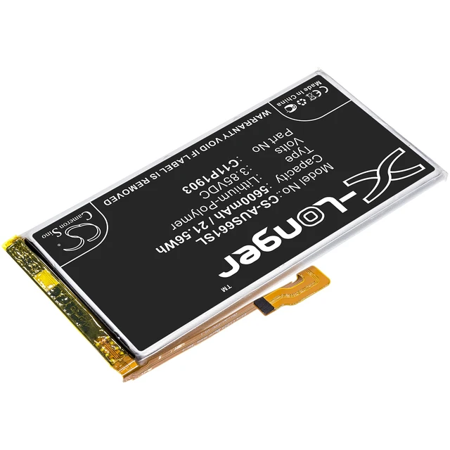 Alt view image 2 of 5 - Battery for Asus C11P1903 0B200-03720100 ROG Phone III 3 ZS661KS CS-AUS661SL