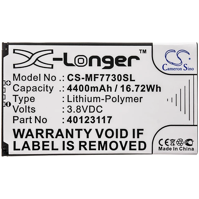 Alt view image 3 of 3 - Battery for Verizon Inseego 5G Jetpack 8800L MiFi 7730L M1000 MiFi7000 40123117