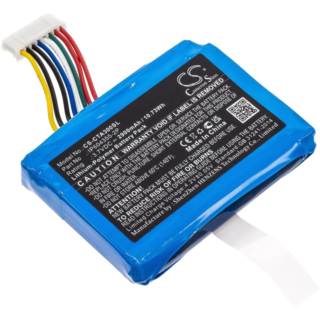 Main image of Battery for Castles V3 VEGA3000-3G Dejavoo Z9 Blue IP604355-2P CS-CTA300SL