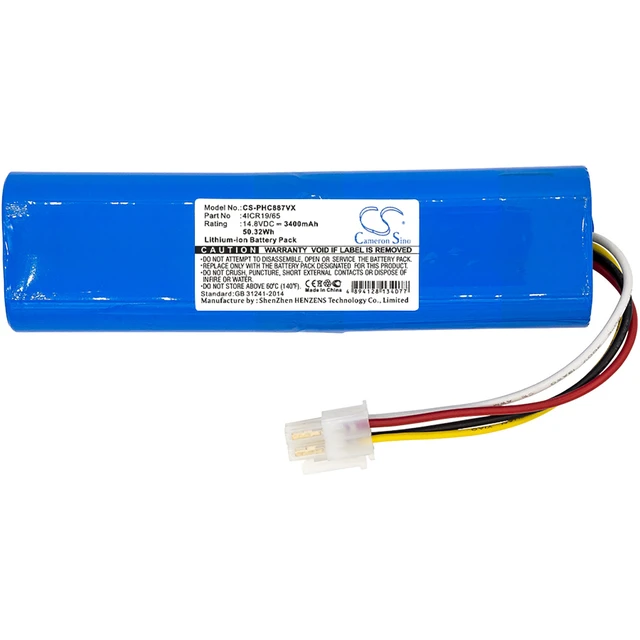 Alt view image 3 of 4 - Battery for Philips FC8700 FC8705 FC8710 FC8776 SmartPro 4ICR19/65 CP0111/01