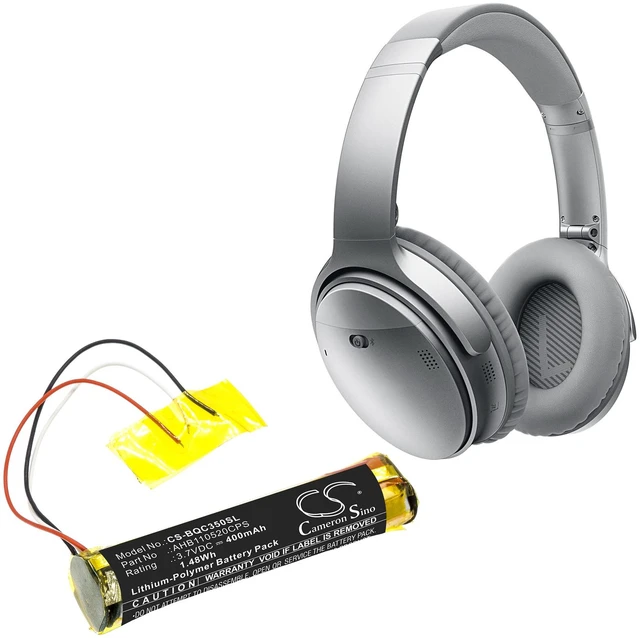 Alt view image 5 of 5 - Battery for Bose 419811 QC35 Quietcomfort 35 AHB110520CPS Headset CS-BQC350SL