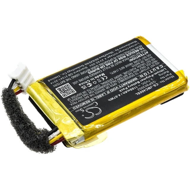Alt view image 2 of 7 - Battery for JBL AN0402-JK0009880 Clip 4 GSP903052 Speaker CS-JMC400SL 1100mAh